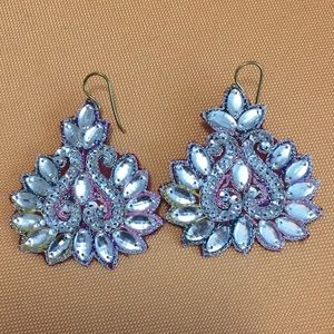 NWOT Anthro Sequin Earrings